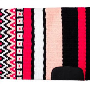 Almohadilla de sillín Western Show de lana genuina de alta calidad, cuero de cachemelón, estampado de calidad fina, almohadillas de sillín occidentales - Product Image 1