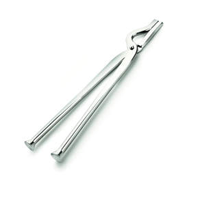 Pince de cuisine demi-longue en acier inoxydable Anax (Pakkad) |   Pince à poêle robuste modèle ANAX 0406 fabriquée en Inde, lavage à la main uniquement - Product Image 1