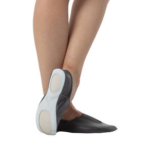 Zapatillas deportivas unisex con logotipo personalizado, de cuero genuino, para gimnasia y danza, con plantilla plana de invierno y suela de goma ligera. - Product Image 2