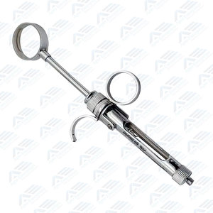 Jeringa Dental Manual de Aspiración con Mango de 2.5 Anillos, Instrumentos Quirúrgicos Dentales Reutilizables Profesionales de Acero Inoxidable de Primera Calidad - Product Image 4