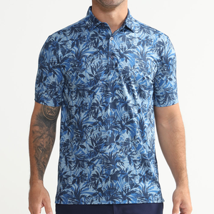 Wholesale Men's Polo Shirt Custom Pocket Stretch Polyester Cotton Spandex Short Sleeve Golf Casual Performance Polo USA Trend - Product Image 5