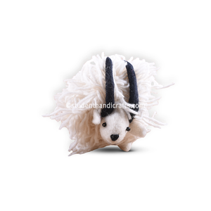 Shite Sheep <b>Felt</b> Doll for Baby & Kids Decor - Product Image 1
