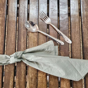 Serviettes de table en coton 100% naturel, faites à la main, réutilisables, lavables, pour mariage, anniversaire, fête et accessoires de table - Product Image 5