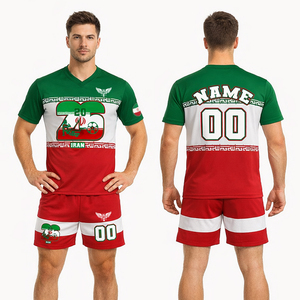 ชุดฟุตบอลอิหร่านแบบกำหนดเองสำหรับผู้ชาย ชุดยูนิฟอร์มฟุตบอล ระบายอากาศได้ดี ชุดกีฬาสำหรับฝึกซ้อม ขายส่งสำหรับสหรัฐอเมริกาและยุโรป - Product Image 1