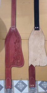 Nuevas guardabarros de cuero genuino de primera calidad 100% de alta calidad, juego de par de repuesto para guardabarros de silla de montar western para adultos - Product Image 5