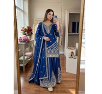 Ensemble Kurta Sharara en gros avec broderie et travail de sequins, costume Sharara de mariage disponible à prix abordable