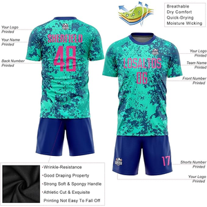Tela de Alta Densidad que Absorbe la Humedad - Uniforme de Fútbol Personalizado Sublimado para Hombre - Uniformes de Fútbol Profesional para Equipos Completos - Product Image 2