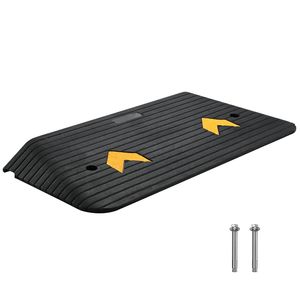 Rampe de seuil en caoutchouc améliorée de 3 pouces de hauteur, surface texturée antidérapante, rampe de voiture et de porte en caoutchouc naturel 33069 - Product Image 1