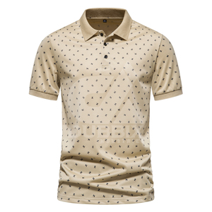New2026 Comfortable 100% Cotton High <b>Collar</b> Regular Fit Breathable Anti-Wrinkle Eco-Friendly <b>T</b>-<b>Shirts</b> Polo <b>T</b> <b>Shirt</b> - Product Image 4