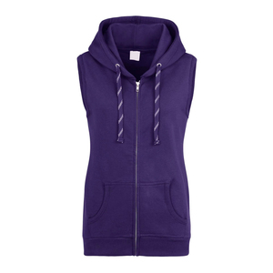 Camisetas deportivas con capucha y cremallera para hombre, estampadas, para culturismo, de tela cómoda, con cremallera completa, sin mangas, para verano. - Product Image 1