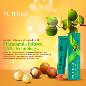 Yuthika Professional 100gm Brun Cendré Foncé 3.1 Crème Couleur Tube Format - Product Image 5