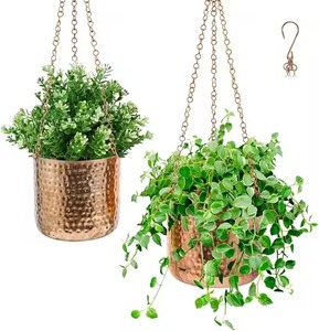 Macetas Modernas de Metal, Duraderas para Interiores y Exteriores, Juego de Macetas Decorativas para Jardín, Elegantes Macetas para Balcón, Patio y Hogar - Product Image 3