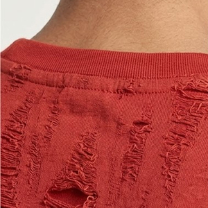 Men Distressed Summer T Shirts Summer Short Sleeve Crew Neck Distress Tee Shirt Men's Summer Fashion Distressed <b>TShirts</b> Mens - Product Image 4