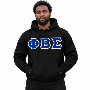 Sudadera con Capucha Phi Beta Sigma para Hombre, Sudadera de Forro Polar con Apliques de Letras Griegas, Bolsillo Tipo Canguro, Ropa Casual de Invierno - Product Image 1