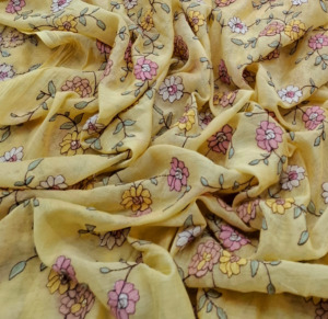 Tela de Bordado Premium con Textura de Malta, Tela de Poliéster Suave con Malla de Georgette y Encaje, Estampado Floral, Tela de Diseño para Vestidos de Novia - Product Image 6