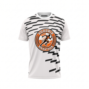 T-shirt de finisseur de marathon en gros, design personnalisé, en polyester léger, respirant, pour la course et les événements sportifs - Product Image 1