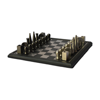 Nouveau thème, jeu d'échecs, nouveaux Designs de finition brillantes, décor coloré et plaqué, jeu en bois