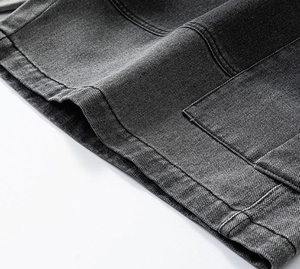 Pantalones Cortos Cargo para Hombre 2026, Color Sólido, Cintura Media, Cierre con Cordón, Material de Lona, Transpirables, Estilo Casual, Bermuda - Product Image 5