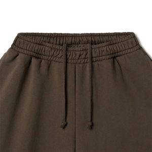 Pantalones Deportivos para Hombre, Color Marrón, Cintura Elástica Baja con Cordón, Tejido de Punto, 100% Algodón, Forro Polar para Invierno, Transpirables, Estilo Hip Hop - Product Image 3