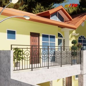 Premium Wrought <b>Iron</b> Balcony Railing Concept Ideas: Beautiful Handcrafted Royal Metal Artworks For Upscale Residential Homes - Product Image 3