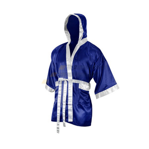 Bata de Boxeo Bordada de Alta Calidad con Capucha, Transpirable y Cómoda, con Logotipo Personalizado, Precio al por Mayor, Personalización a Bajo Precio - Product Image 1
