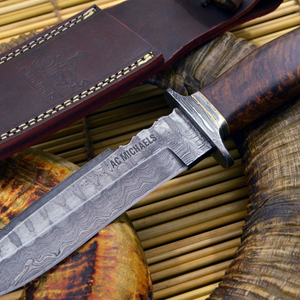 Couteau de chasse haut de gamme, lame en acier inoxydable, manche ergonomique, équipement de camping en plein air, outil de survie tactique robuste, outil utilitaire - Product Image 1