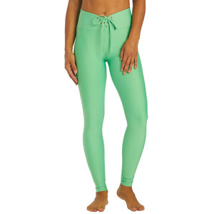 Leggings de Yoga Verdes para Mujer, Cintura Alta, Diseño de Parches, Elásticos, de Longitud Completa, con Spandex/Nylon, Transpirables - Product Image 1