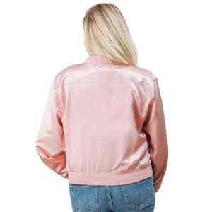 Veste universitaire en satin, nouveau style tendance, style streetwear, durable, imperméable, hiver, grande taille, boutonnée sur le devant, logo - Product Image 2