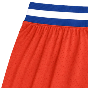 <b>Men</b> <b>Red</b> Blue Sublimated Mesh Basketball <b>Shorts</b> Polyester Athletic Sports <b>Shorts</b> Team Competition Game Wear Performance Apparel - Product Image 4