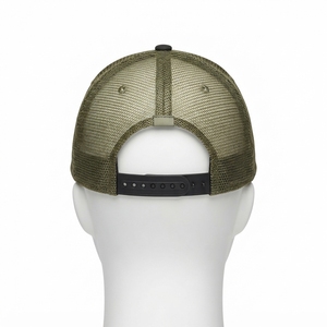 Casquette Trucker Marron et Verte pour Homme avec Logo Brodé Personnalisé, Dos en Maille, Chapeau de Baseball Ajustable, Style Urbain Extérieur - Product Image 4