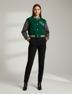 Vestes de baseball pour femmes de qualité supérieure, style varsity, pour le streetwear, avec logo brodé personnalisé - Product Image 1