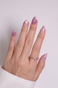 Uñas Postizas con Degradado de Brillo Rosa Palo, OEM/ODM - Product Image 3