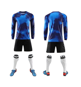 100% High Quality Customizable <b>Soccer</b> Uniform Sets Breathable Anti UV Quick Dry Stretch Professional Players Football Uniforms - Product Image 4