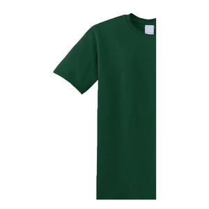 Camiseta Larga de Manga Corta con Cuello Redondo y Bordado para Mujer, Talla Grande, 100% Algodón Orgánico, Transpirable, Ecológica, Color Verde - Product Image 6