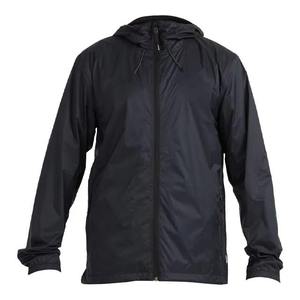 High Quality Men Thick Hooded Windbreaker <b>Jacket</b> Black Full Zip Casual Outdoor Solid Waterproof Breathable Windproof <b>Packable</b> - Product Image 4