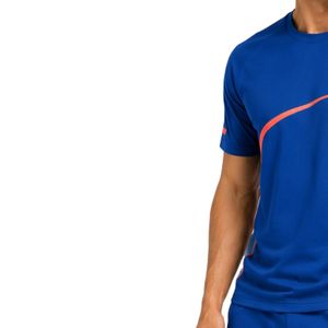 T-shirt de sport pour homme, bleu royal et bleu ciel, à séchage rapide, pour la course à pied, la gym et l'entraînement, personnalisable - Product Image 3