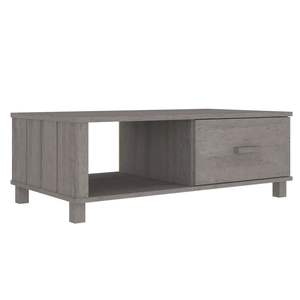 Mesa de centro de pino de madera maciza gris claro HAMAR 39,4 "x 21,7" x 13,8" - Product Image 2