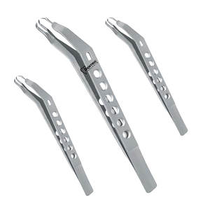 Pinza de sujeción de implantes para examen dental, de tres puntas, manual, con agarre acolchado de lujo, de acero inoxidable, certificada CE - Product Image 5