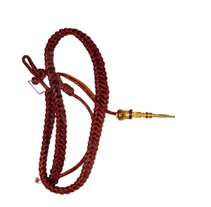 Aiguillette de cérémonie artisanale en Mylar argenté, cordon d'épaule, cordons de tenue personnalisés, lanières, fil métallique, logo personnalisé - Product Image 4