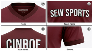 Athletic Fit Classic Style Soccer Jersey Breathable Short Sleeve Training & Match Play Team Soccer Jersey for Adults - Product Image 4