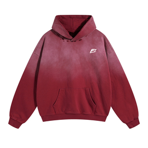 Sudadera con Capucha Unisex Personalizada, Estilo Vintage, Lavado Ácido, Felpa de Algodón, Oversize, con Bolsillo Frontal, Estilo Urbano - Product Image 2