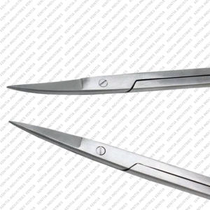 กรรไกรตัดม่านตาแบบพรีเมียม TC  หัวทังสเตนคาร์ไบด์  ใช้ซ้ำได้  พร้อมด้ามจับสีทอง สำหรับตัดเย็บและตัดแต่งม่านตา - Product Image 3