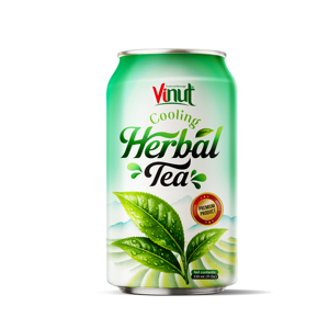 Premium Herbal Tea Drink, Aluminum Can 330ml, No Added Sugar, VINUT Brand For Wholesale, Beverage Distributor, Refreshing - Product Image 1