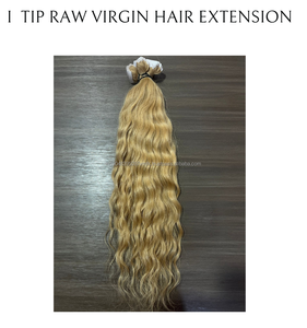 Extensions de cheveux humains indiens vierges 100 % Remy, noir naturel, 100 g, haute qualité, pointes en I, styles Deep Loose Wave, vente chaude - Product Image 3