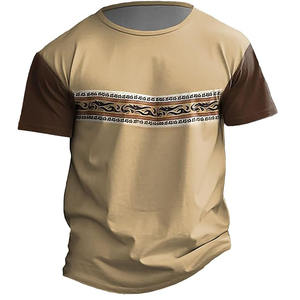 เสื้อยืดผู้ชายทรงบ็อกซี่ผ้าฝ้ายแท้ 100% พิมพ์ลายล่าสุด สวมใส่สบาย ทรงโอเวอร์ไซส์ พร้อมโลโก้สั่งทำ แห้งเร็ว ระบายอากาศดี เป็นมิตรต่อสิ่งแวดล้อม - Product Image 5