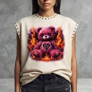 Débardeur imprimé graphique tendance style vintage personnalisé, 100 % coton jersey, sans manches, col rond, pour unisexe, vêtement décontracté - Product Image 4