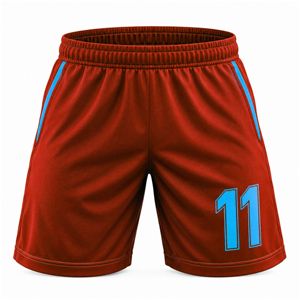 Ensemble maillot et short de football respirant, personnalisable par sublimation, pour équipes, avec tissu à séchage rapide, pour commandes en gros - Product Image 4