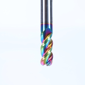 3 Flötenkarbid-Eckradius-Schaft fräser Regenbogen beschichtung CNC-Aluminium-Schneidwerk zeug - Product Image 4
