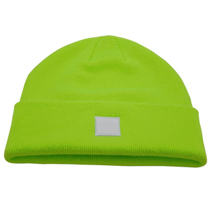 หมวกบีนนี่ลายตารางสีแดง 100% อะคริลิก หมวกฤดูหนาวแบบ unisex สำหรับผู้ใหญ่ ขนาด 56-58 ซม. ถักด้วยเครื่องคอมพิวเตอร์ - Product Image 3