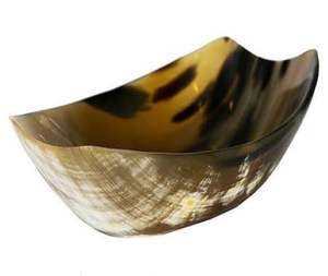 Cuenco de cuerno de búfalo auténtico, diseño náutico único, estilo Animal blanco y negro, Color Natural pulido, arte europeo, artesanías naturales - Product Image 6